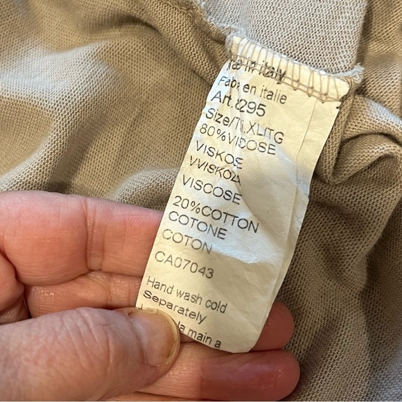 🤎Beige Draped Cardigan – Lungo L’Arno – XL - Picture 3 of 8